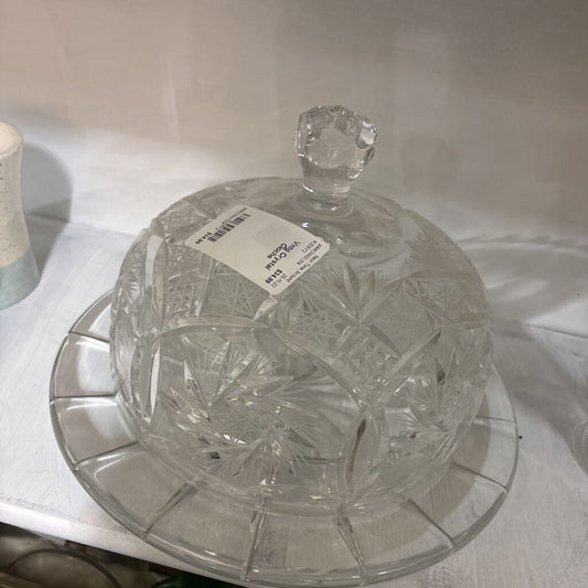 Vntg Crystal Cloche