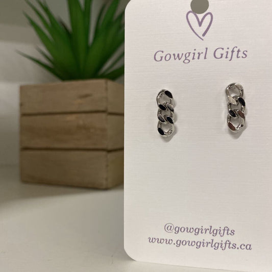 Earrings - Mini Chain Studs
