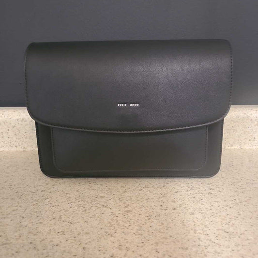 PIXIE MOOD - BLACK VEGAN LEATHER CROSSBODY PURSE