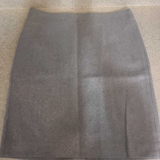J.CREW - GREY WOOL-BLEND MINI SKIRT