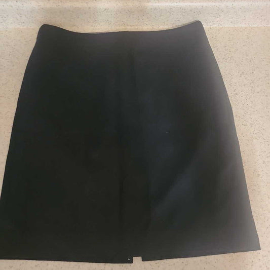 J.CREW - BLACK WOOL-BLEND MINI SKIRT