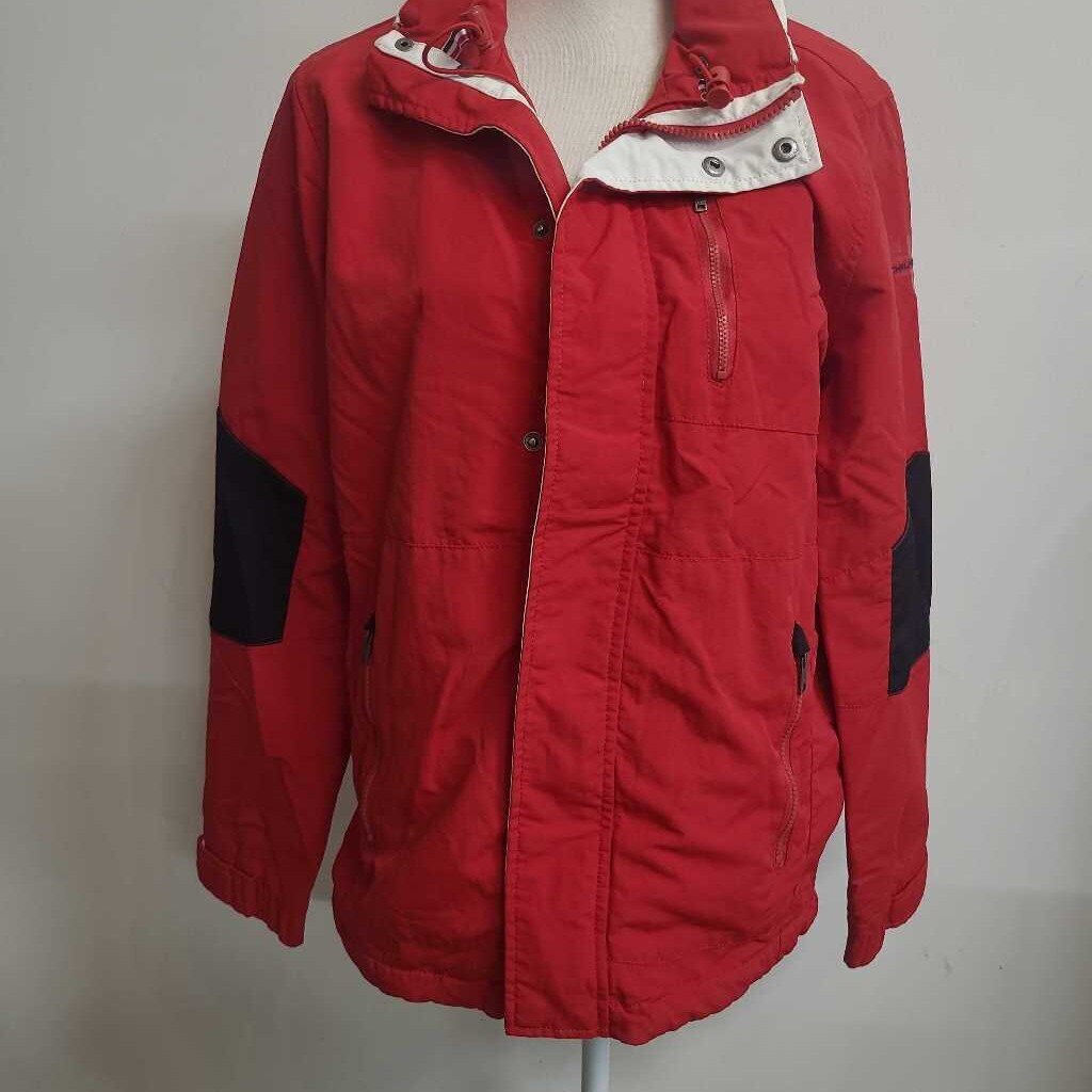 RED ZIP FRONT WINTER JACKET