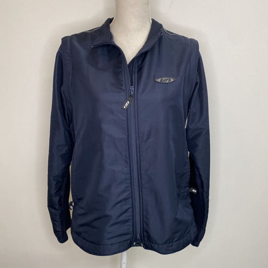 LOUIS GARNEAU - NAVY FLEECE-LINED ZIP-UP ATHLETIC JACKET/VEST