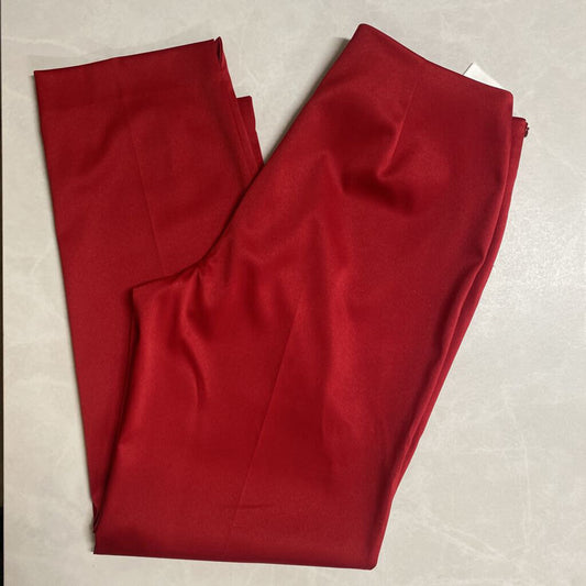 CLEO - RED SATIN DRESS PANTS