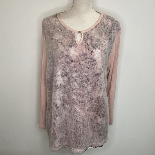 BARBARA LEBEK - PINK FLORAL KNIT TOP