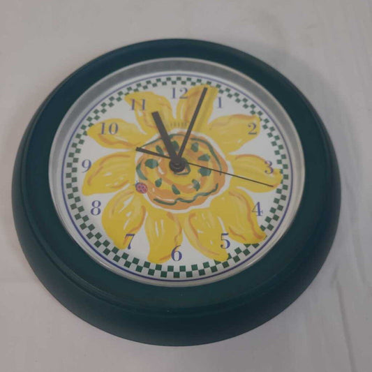 9" SUNFLOWER CLOCK