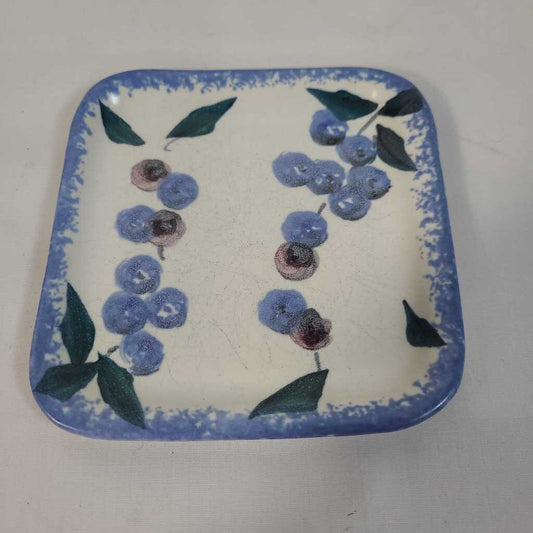 CERAMIC PLATE W/GRAPES