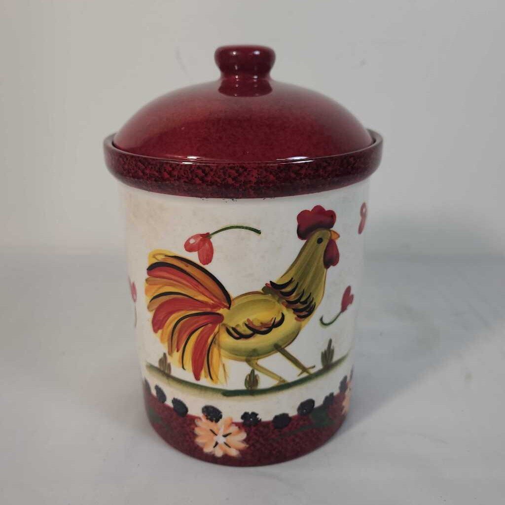ROOSTER CERAMIC CANISTER