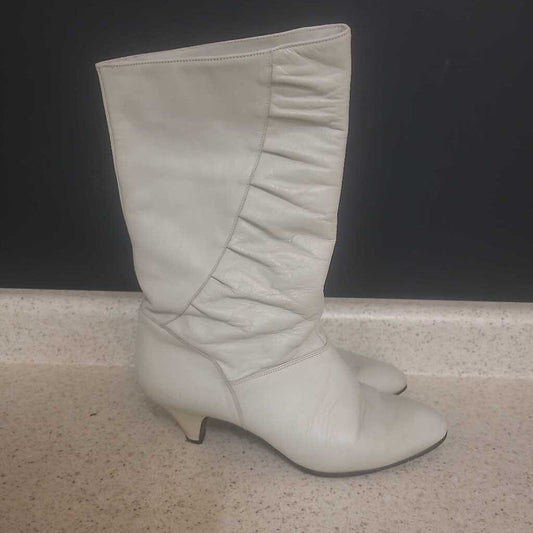 LINED OFF WHITE WOMENS WINTER BOOTS