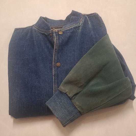 MENS DENIM BOMBER JACKET