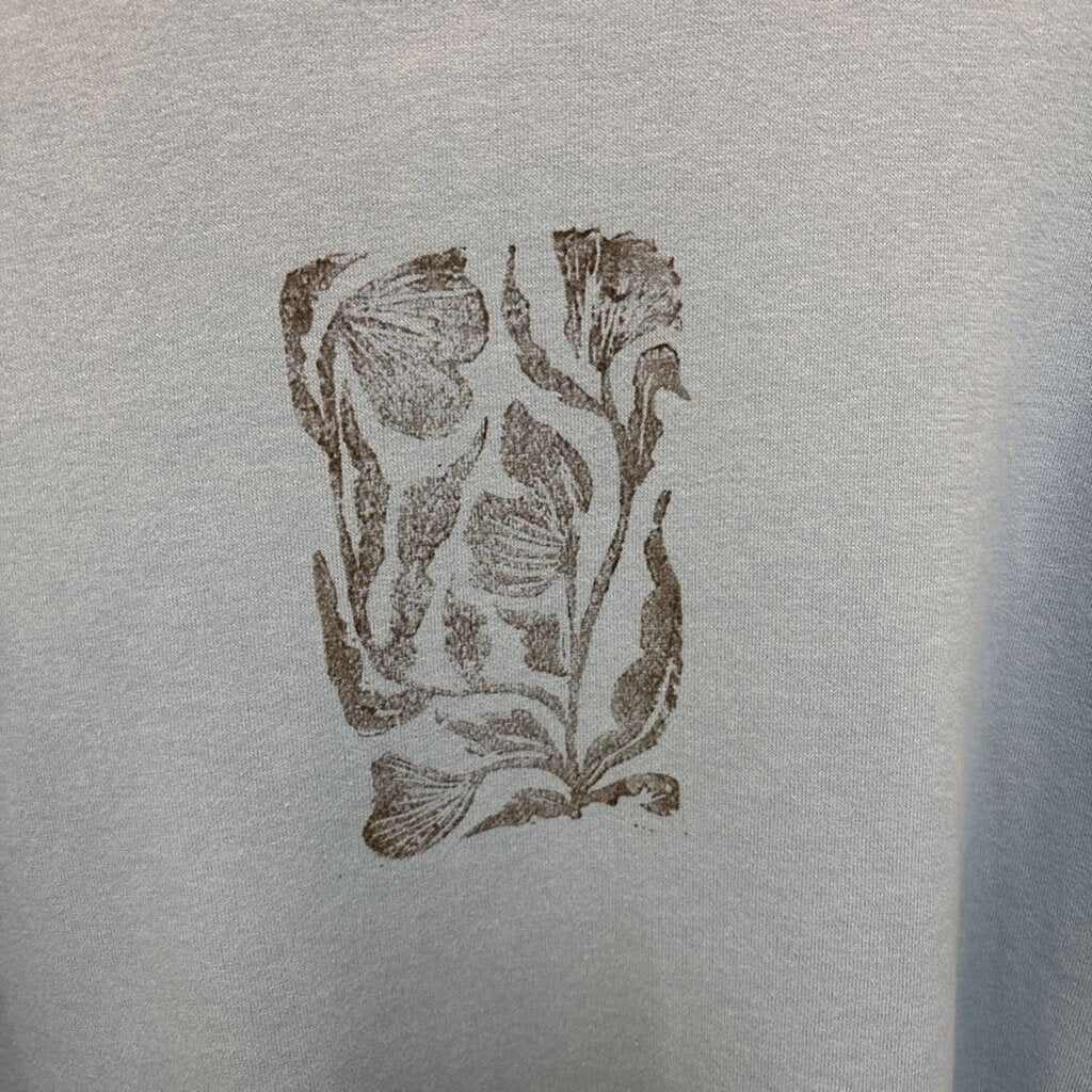 PRINTED FLORAL CREWNECK