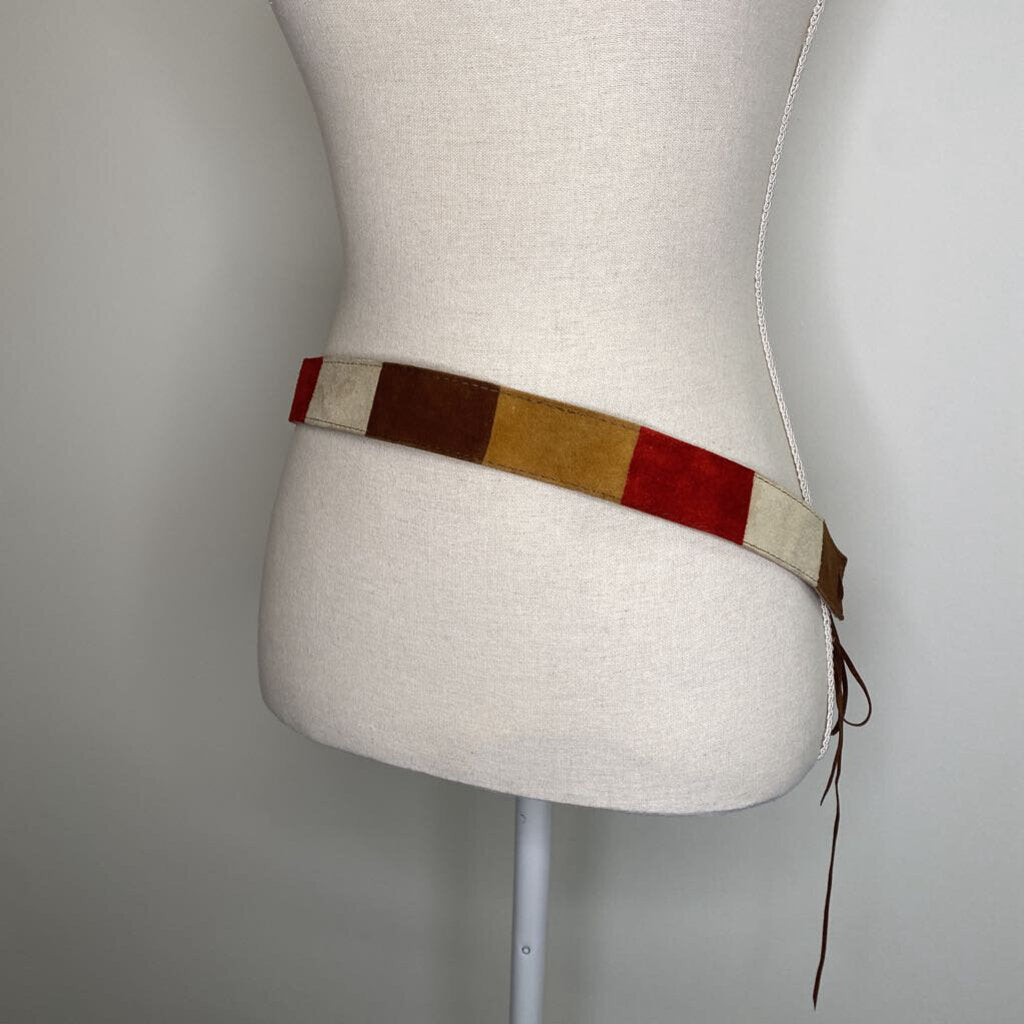 SUEDE COLOURBLOCK BELT
