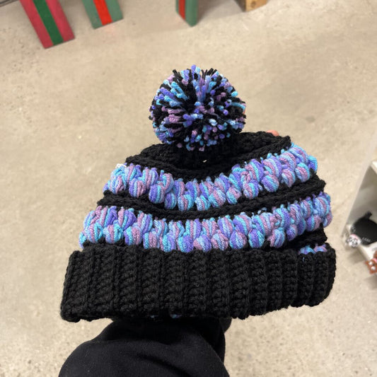 Nightfall Puff Crochet Hat - Moonlit Mix [Teen/Adult]