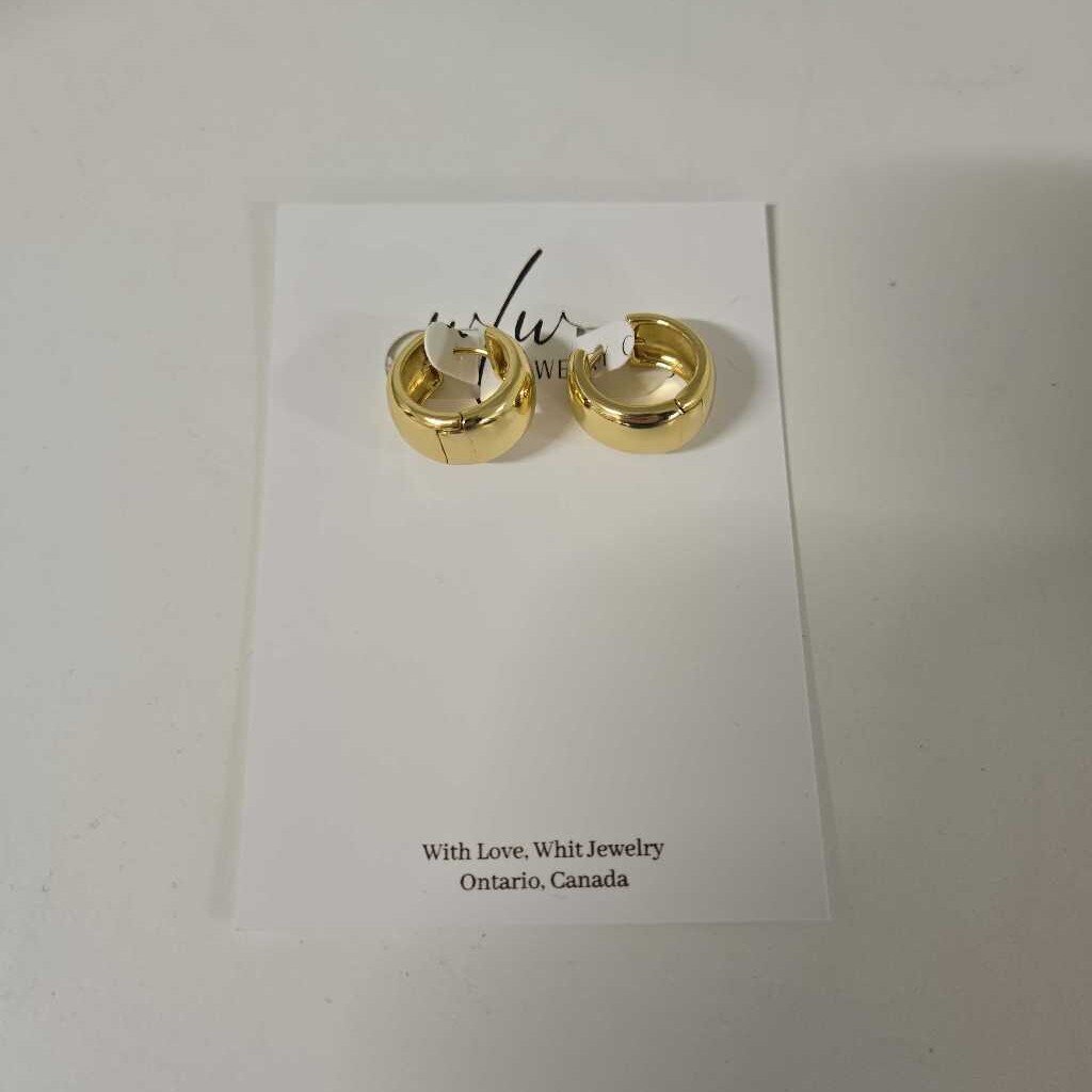 CHUNKY GOLD FILLED HOOP