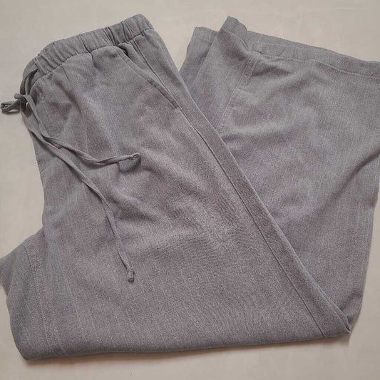 GREY WIDE LEG JOGGER