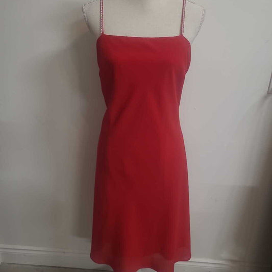 FLARED RED TANK DRESS