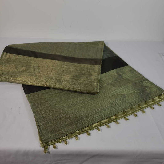 GREEN SATIN TABLE RUNNER