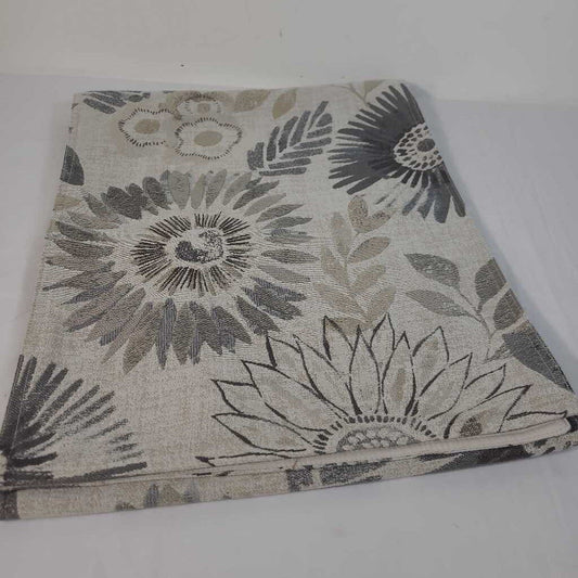 GREY/TAUPE FLORAL TABLE RUNNER