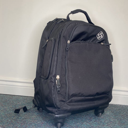 SAMSONITE - BLACK CANVAS ROLLER BACKPACK