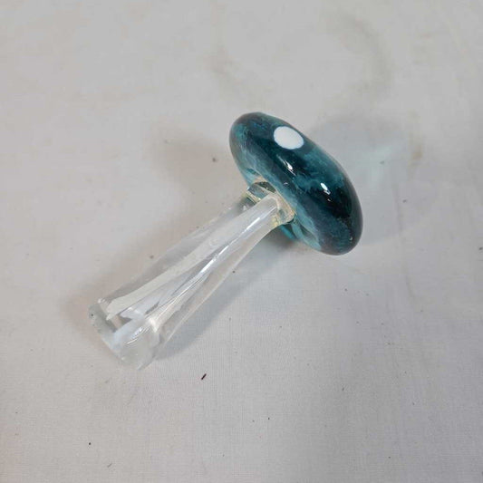 HAND BLOWN GLASS MUSHROOM