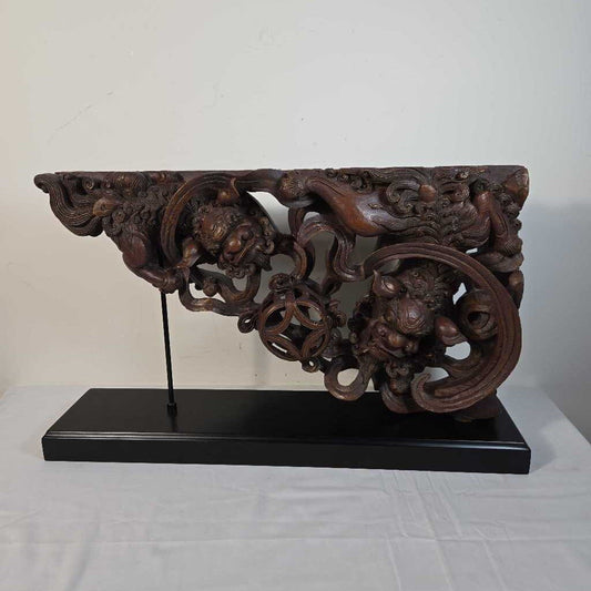 VTG BOMBAY CO. CHINESE DRAGONS ART SCULPTURE