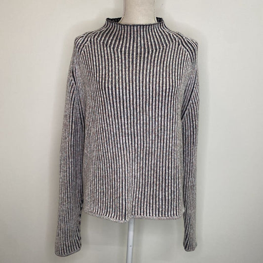 LULULEMON - MULTI-GREY RIBBED KNIT SWEATER