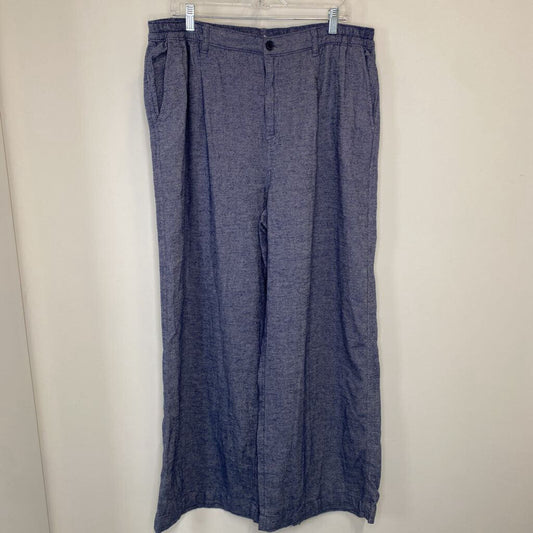 *NWT* AERIE - 100% COTTON BLUE WIDE LEG PANTS