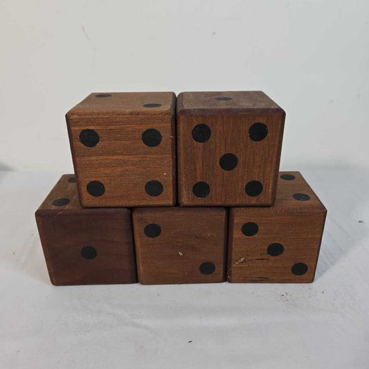 S/5 WOODEN DICE