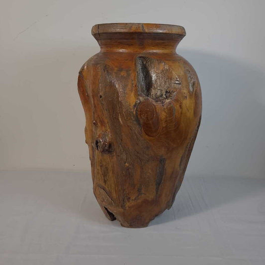 RAW EDGE WOOD VASE