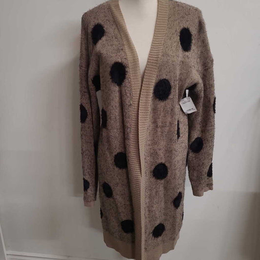 LONG POLKA DOT CARDIGAN