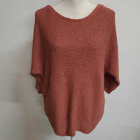 BURNT ORANGE KNIT SWEATER