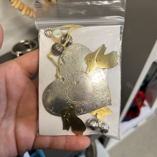 HANDMADE TIN AND BRASS NECKLACE