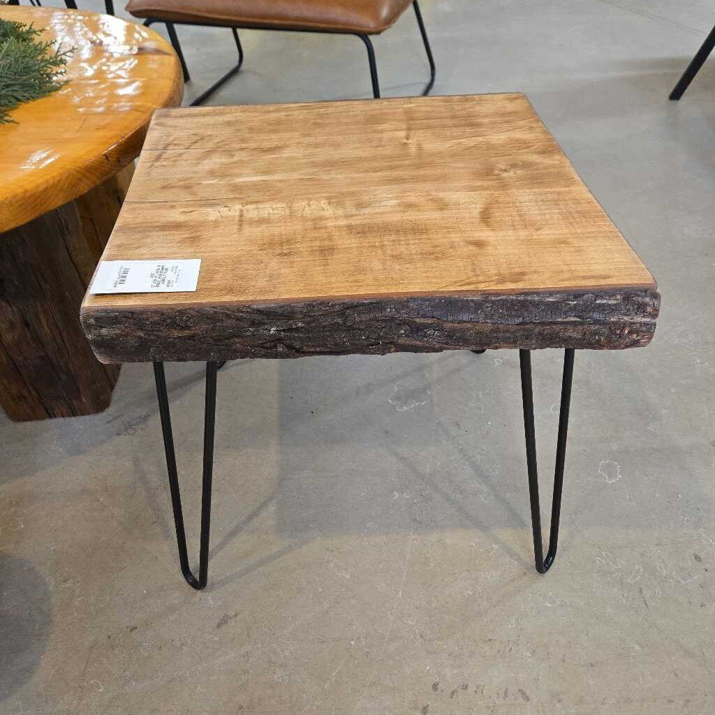 NEWLY MADE MAPLE END TABLE