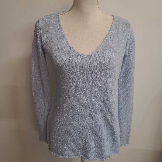 BLUE VNECK SWEATER