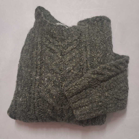 GAP - 100% VIRGIN WOOL GREEN HANDKNIT SWEATER