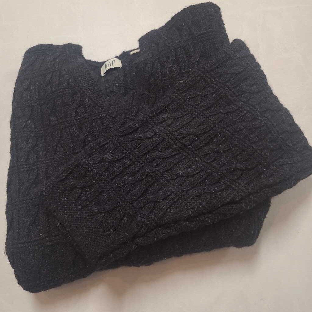 GAP - 100% VIRGIN WOOL CHARCOAL SWEATER