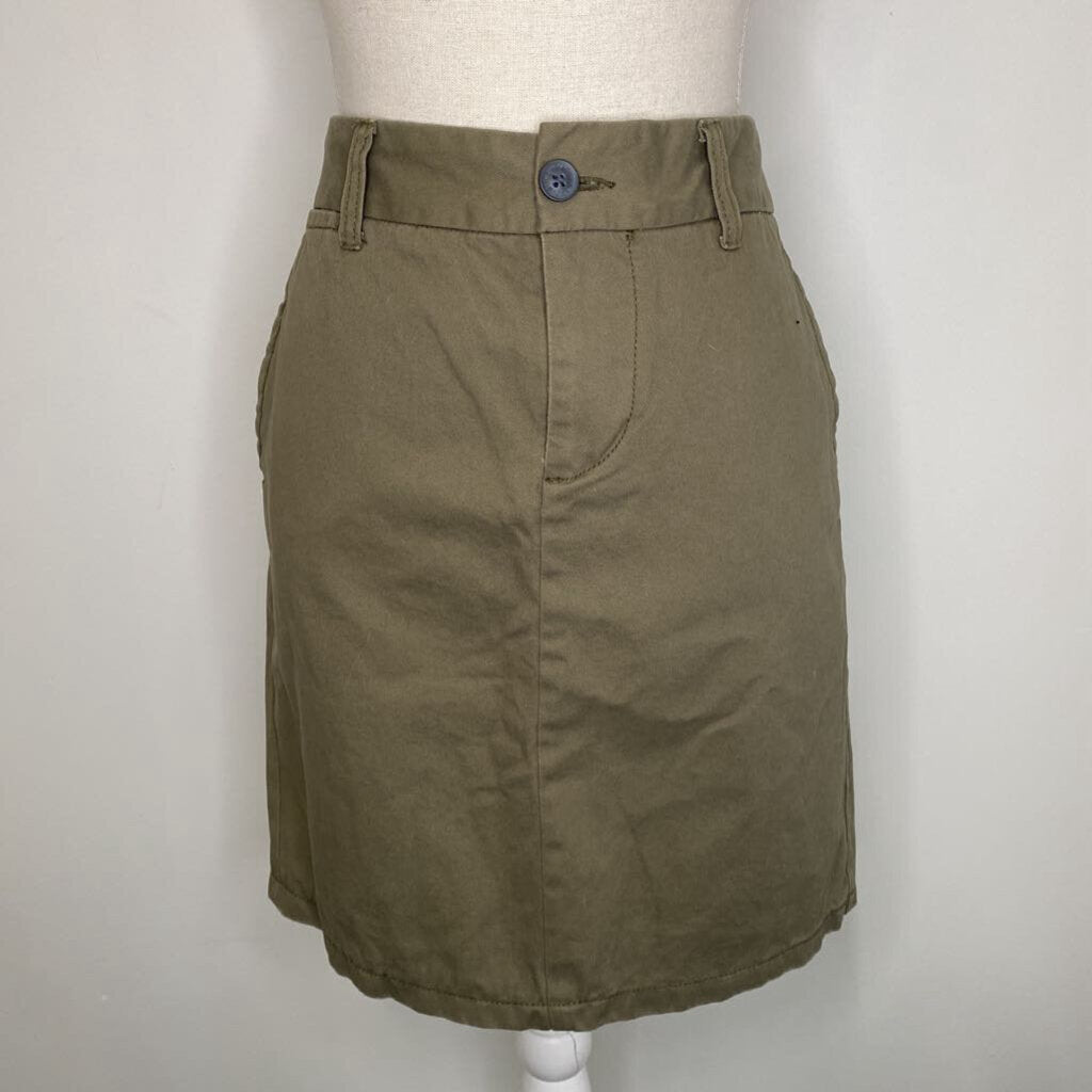 KHAKI MINI SKIRT