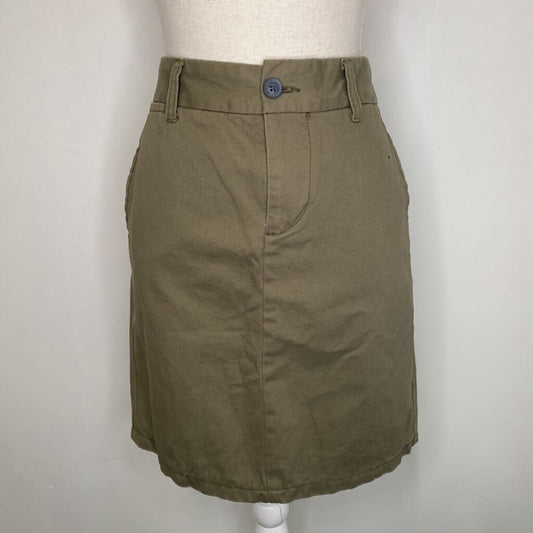 KHAKI MINI SKIRT