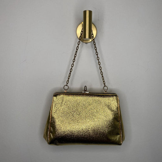 GOLD KISSLOCK CLUTCH PURSE