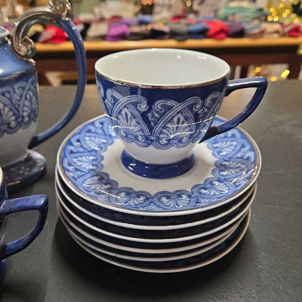 19PC BOMBAY CO ARABESQUE TEA SET