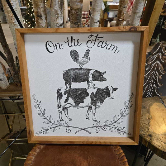 ON THE FARM FRAMED ART