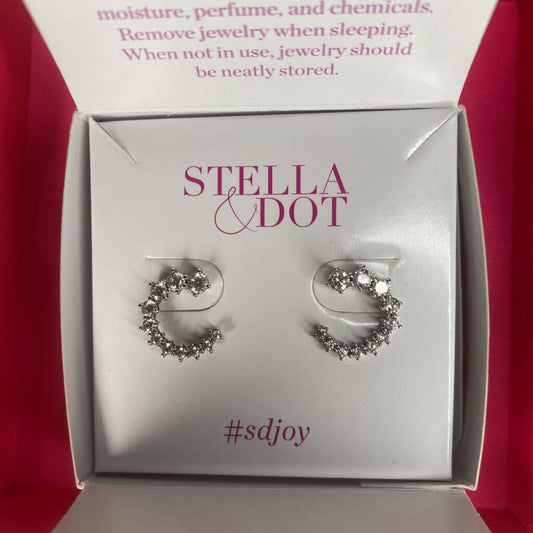 STELLA & DOT - SPIRAL BY PASS HUGGIE EARRINGS