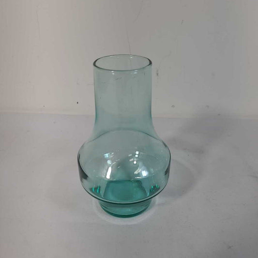 GREEN GLASS VASE