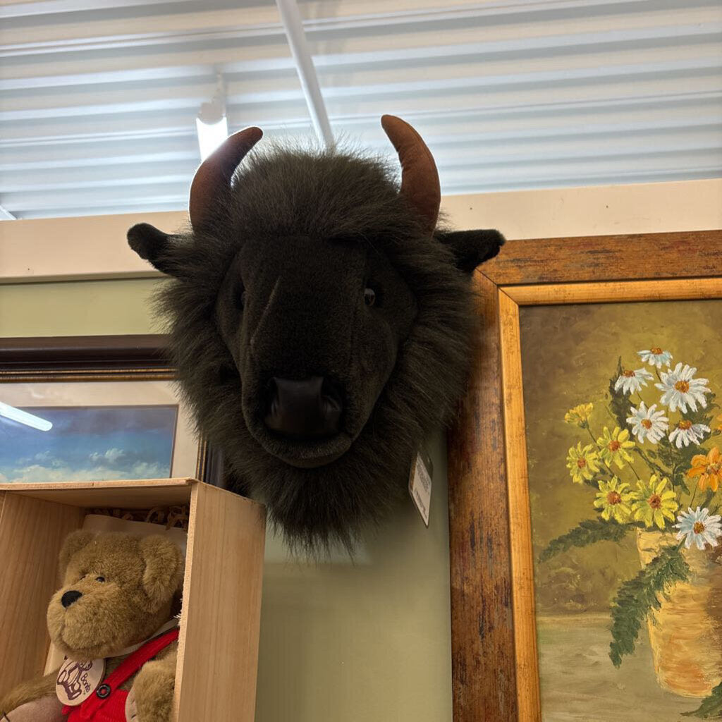 Stuffed Animal Head Plush Deer Head Wall Mount - 3-D Wall Decor