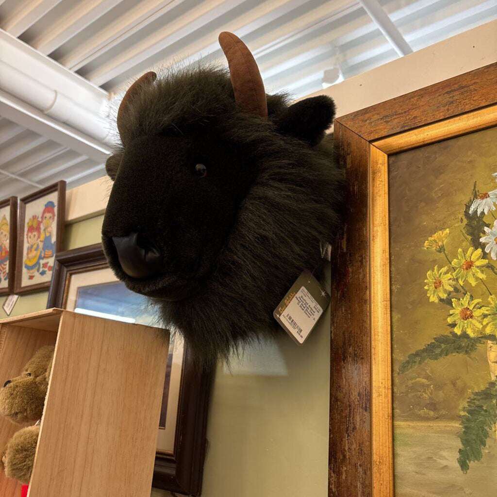 Stuffed Animal Head Plush Deer Head Wall Mount - 3-D Wall Decor