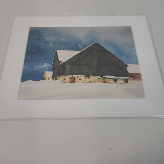 FARM HOUSE IN THE SNOW