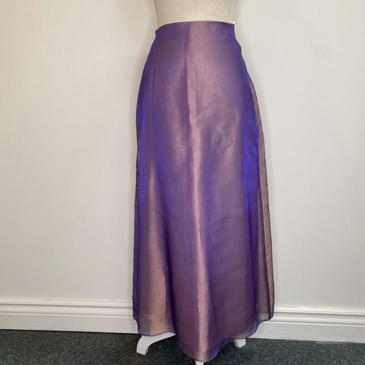 DOLLAR - GOLD/LILAC COLOURSHIFTING MAXI SKIRT