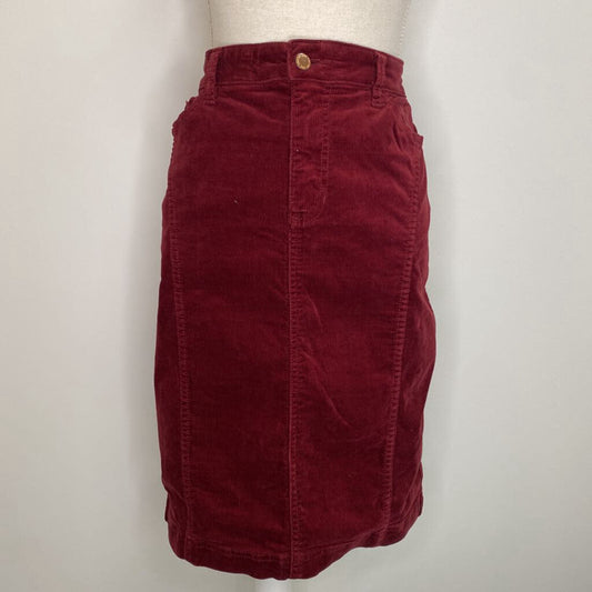 JOE FRESH - MAROON CORDUROY MINI SKIRT