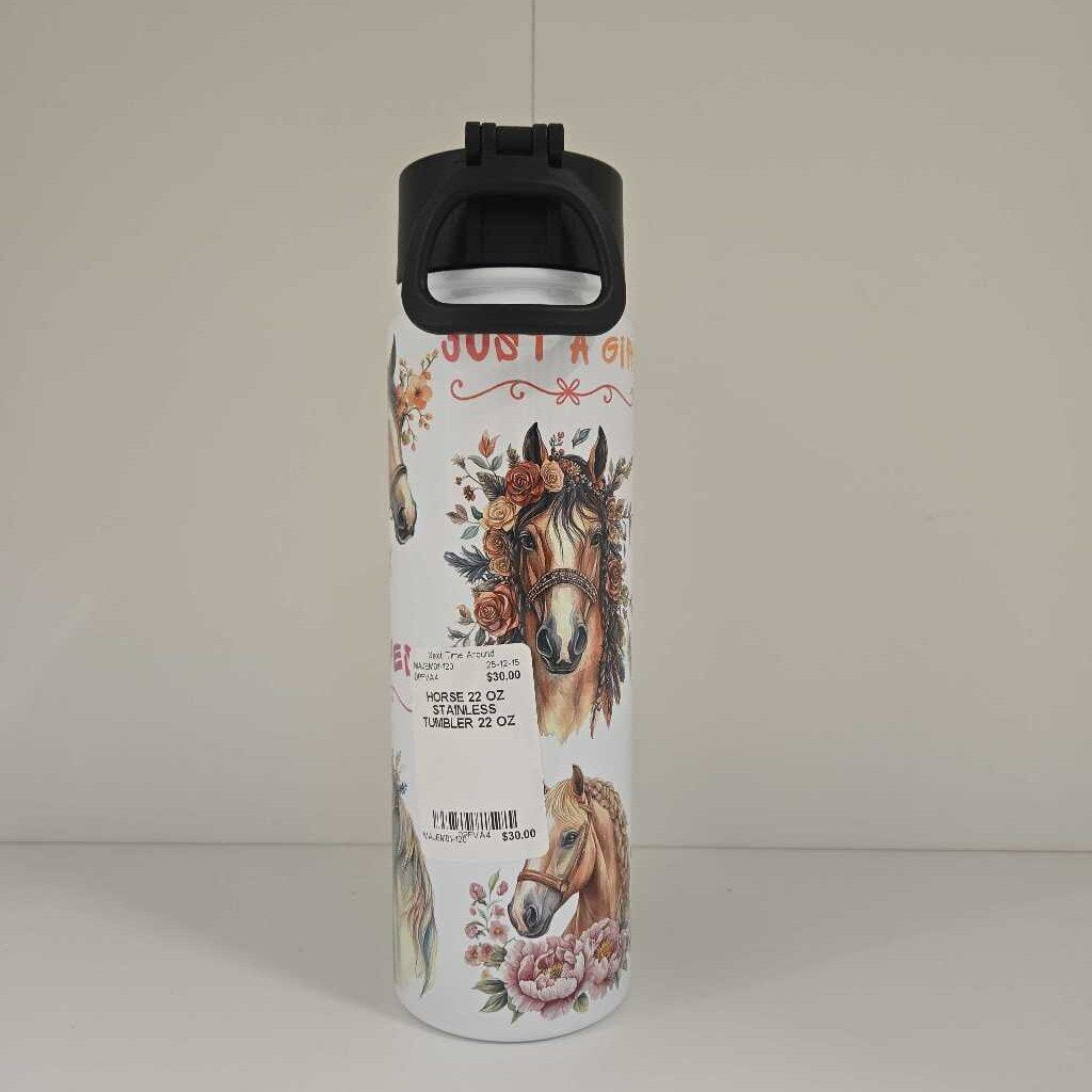 HORSE 22 OZ STAINLESS TUMBLER