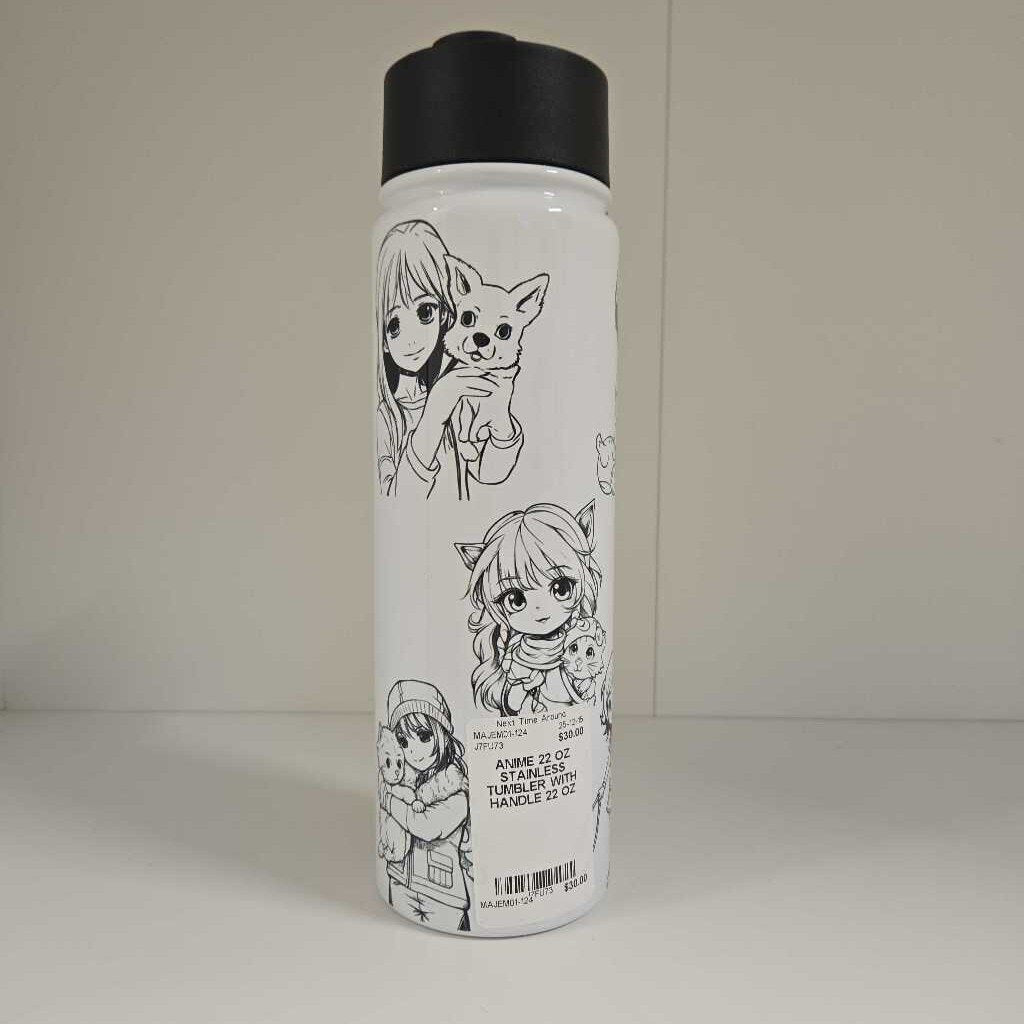 ANIME 22 OZ STAINLESS TUMBLER WITH HANDLE